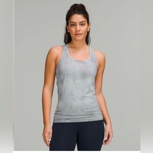 Lululemon Swiftly Tech Racerback Tank Top 2.0 Hip Length Marble Dye Rhin…
